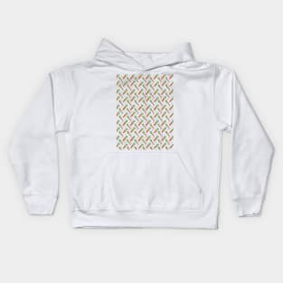 Carrots field pattern Kids Hoodie